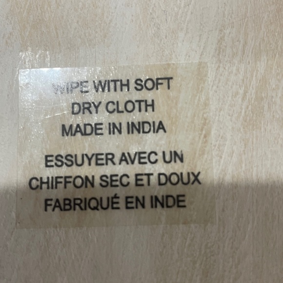 BOHEMIAN White Wooden Decorative Stand - Picture 6 of 9